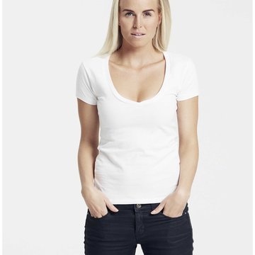Tee Shirt Femme Col V Profond Coton Bio - Kotor